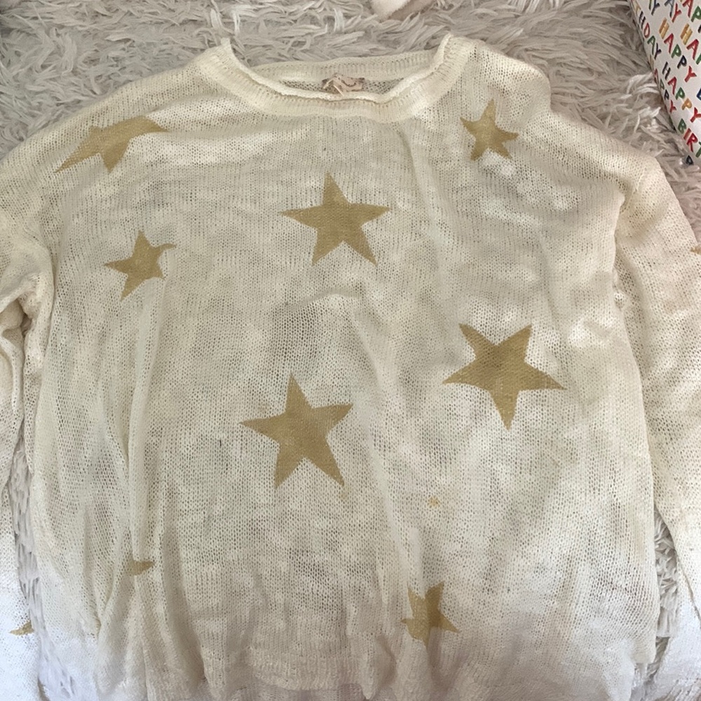 star sweater/ cover up